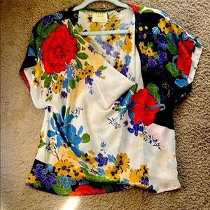 Beautiful blouse with a plunging neckline